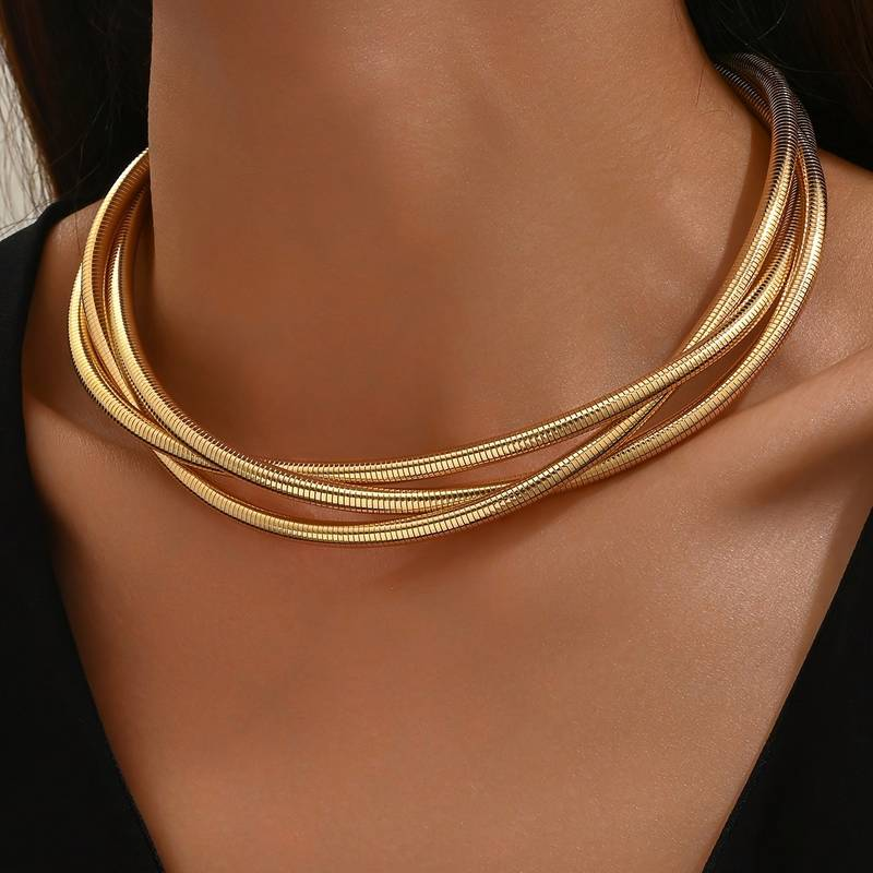 Gelaagde Vintage Gouden Ketting
