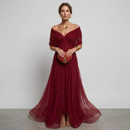 ISABELLA | Elegante Maxi-jurk met Flatterende Taille en Tijdloze Klasse