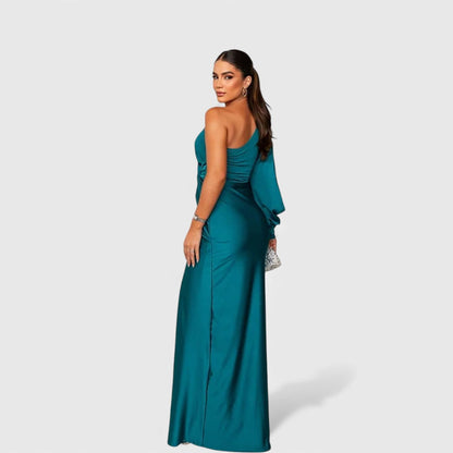LYNN™ | Elegante Maxi Jurk met One-Shoulder Pasvorm voor Avond & Feest