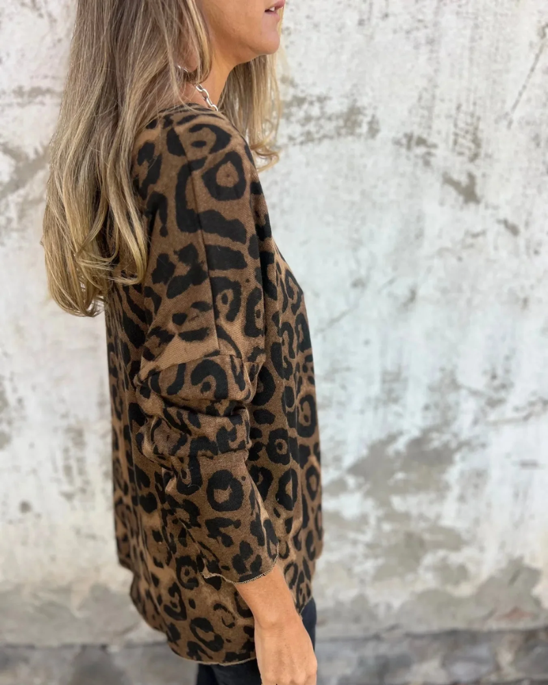 MARIANELLA | Animal Print Blouse Flatterend en Ultiem Comfortabel voor Elk Seizoen