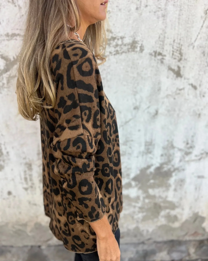 MARIANELLA | Animal Print Blouse Flatterend en Ultiem Comfortabel voor Elk Seizoen
