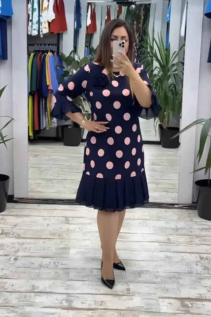 FLEUR™ | Elegante midi-jurk met flatterende pasvorm en tijdloze stijl