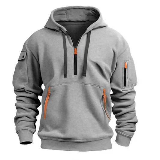 ENZO | Heren Hoodie met Warm Comfort en Stijlvol Functioneel Design.