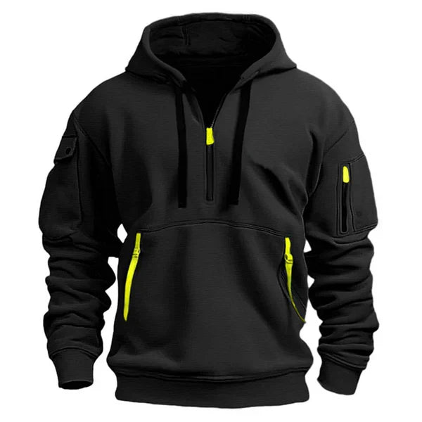 ENZO | Heren Hoodie met Warm Comfort en Stijlvol Functioneel Design.