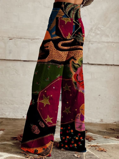 LÉNA | Boho Vintage Elegante en Comfortabele Broek