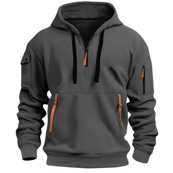 ENZO | Heren Hoodie met Warm Comfort en Stijlvol Functioneel Design.