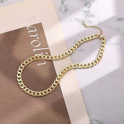 Chunky ketting met Cubaanse schakels