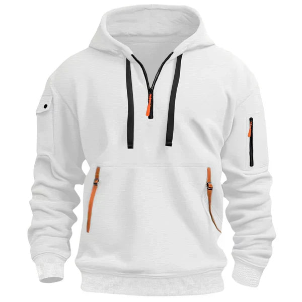 ENZO | Heren Hoodie met Warm Comfort en Stijlvol Functioneel Design.