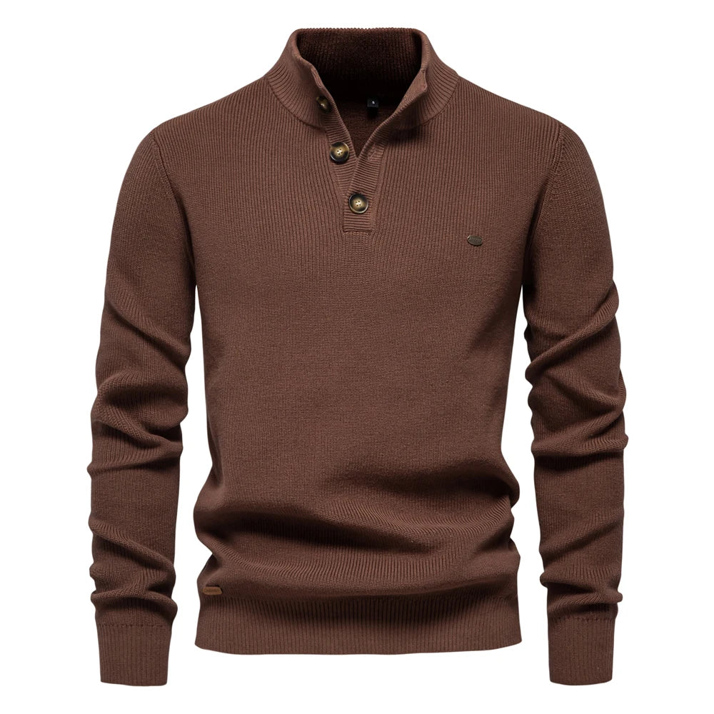 Koelman | Herenpullover met knoopdesign