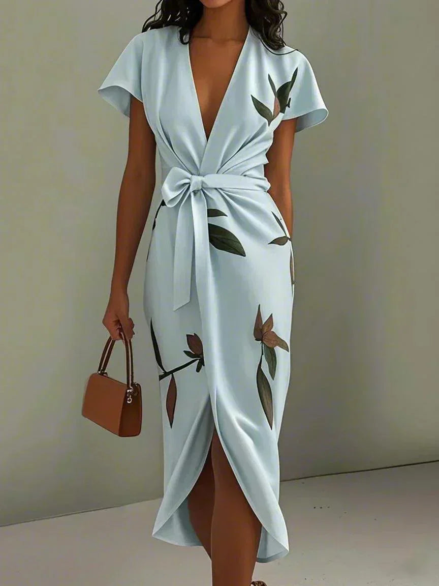 NOOR | Feestjurk met Botanische Print voor Bruiloften en Diners