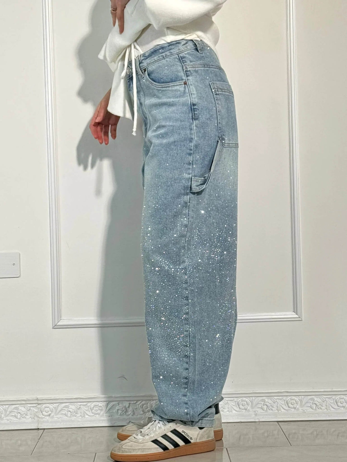 Lumi | Wijde jeans voor dames – Modecomfort met een sprankelend accent