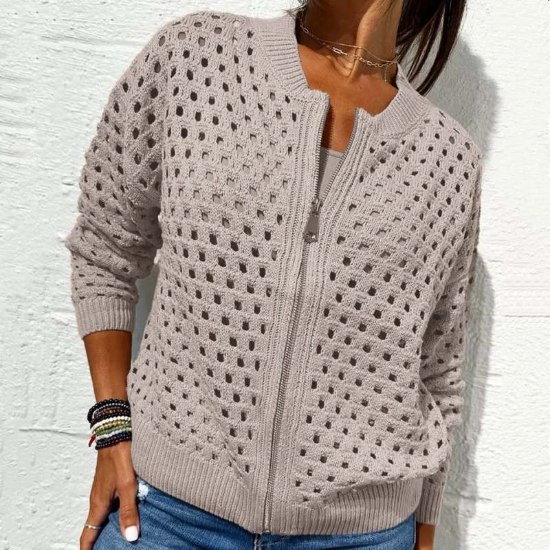 ELIANA | Gebreid Vest met Rits en Elegante Look voor Dagelijks Comfort